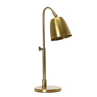 Mosiężna lampa biurkowa Aurillac